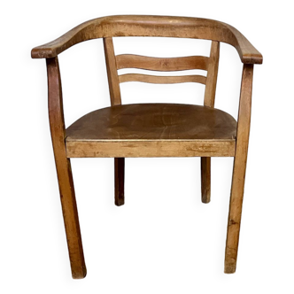 Vintage beech armchair