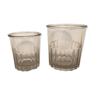 Set de 2 pots de confiture anciens XL