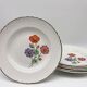 6 Hollow porcelain plates "Moulin des Loups" Beaulieu model