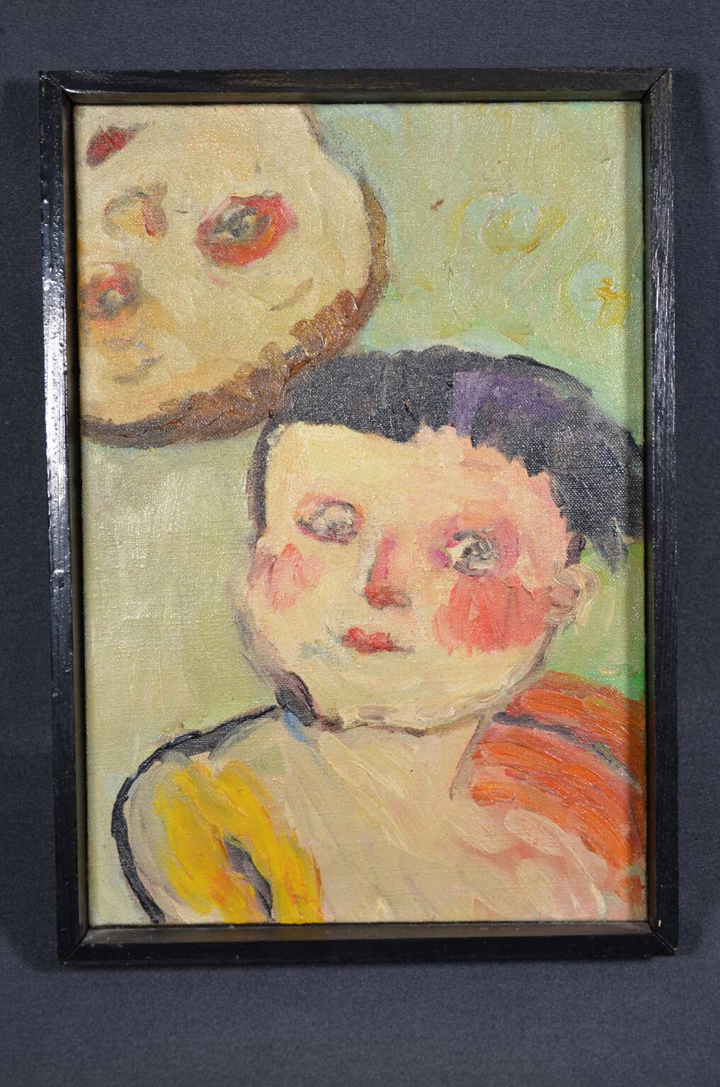 PETROVITCH (20th century) "The two children" Oil on canvas