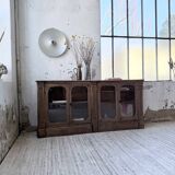 Enfilade display cabinet, solid oak, 1920.