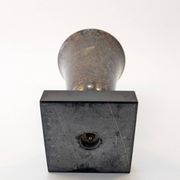 Antique Patinated Silver-Plated Metal Coupe – Vintage Decorative Bowl