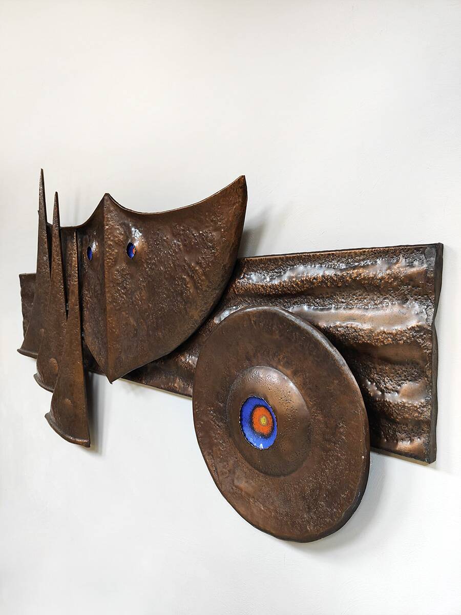 Vintage wall decoration wall art object 'Brutalism'