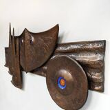 Vintage wall decoration wall art object 'Brutalism'