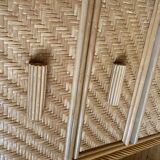Vintage rattan dresser