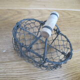 Mini basket in wire metal