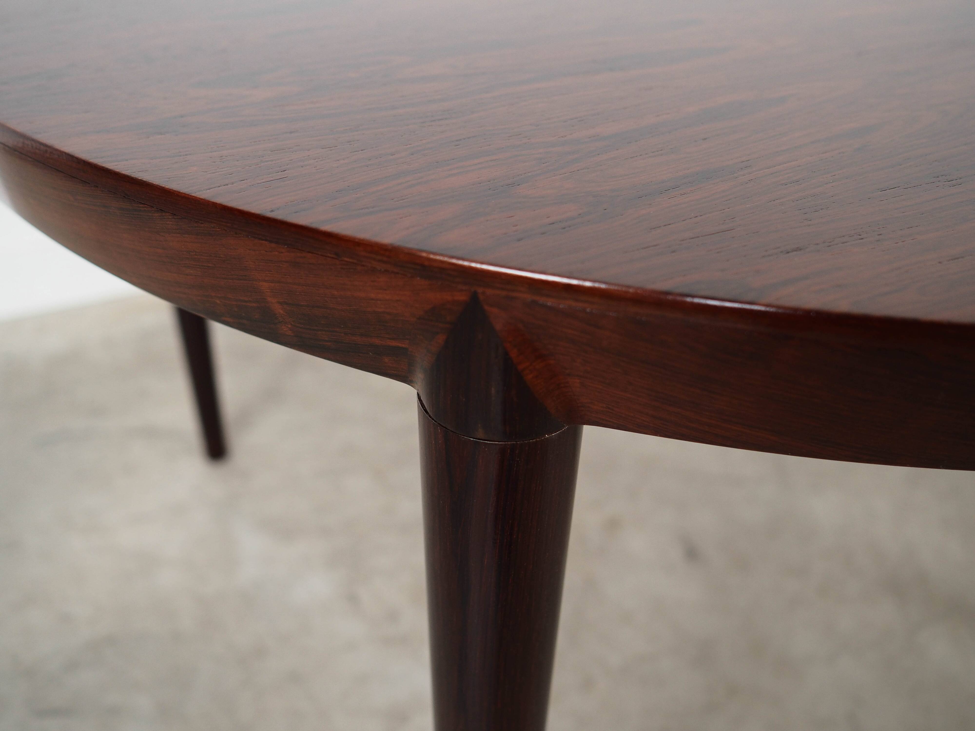 Round rosewood table, Danish design, 1960s, designer: Severin Hansen
