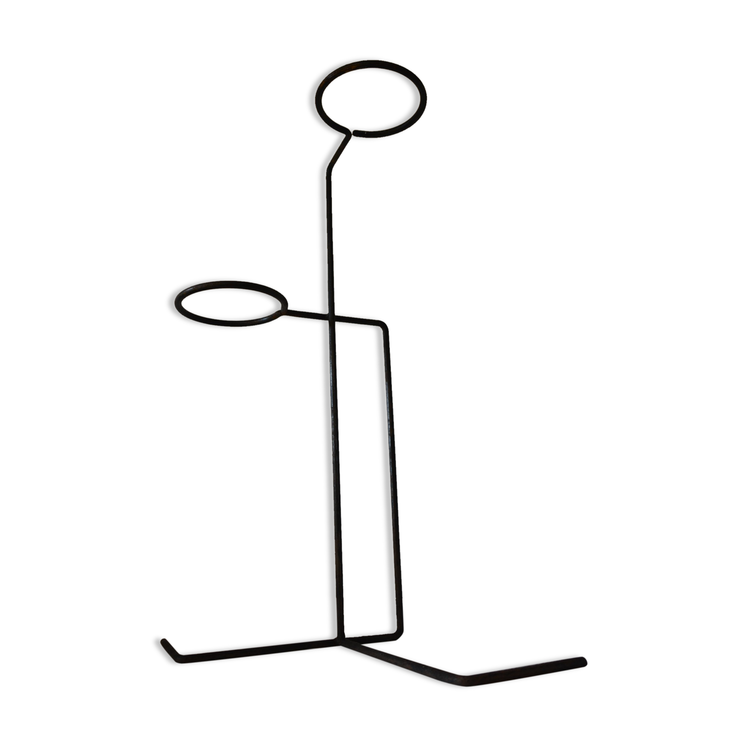 Plants rack in black iron of the 50s 60s