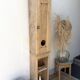 Small wardrobe in raw wood