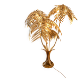 Large palm tree floor lamp in brass – Handmade – New