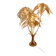 Large palm tree floor lamp in brass – Handmade – New