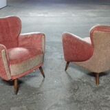 1/2 Fauteuil club années 50 60 vintage Guglielmo Ulrich
