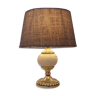 Brass and ceramic lamp