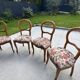 Four upholstered chairs