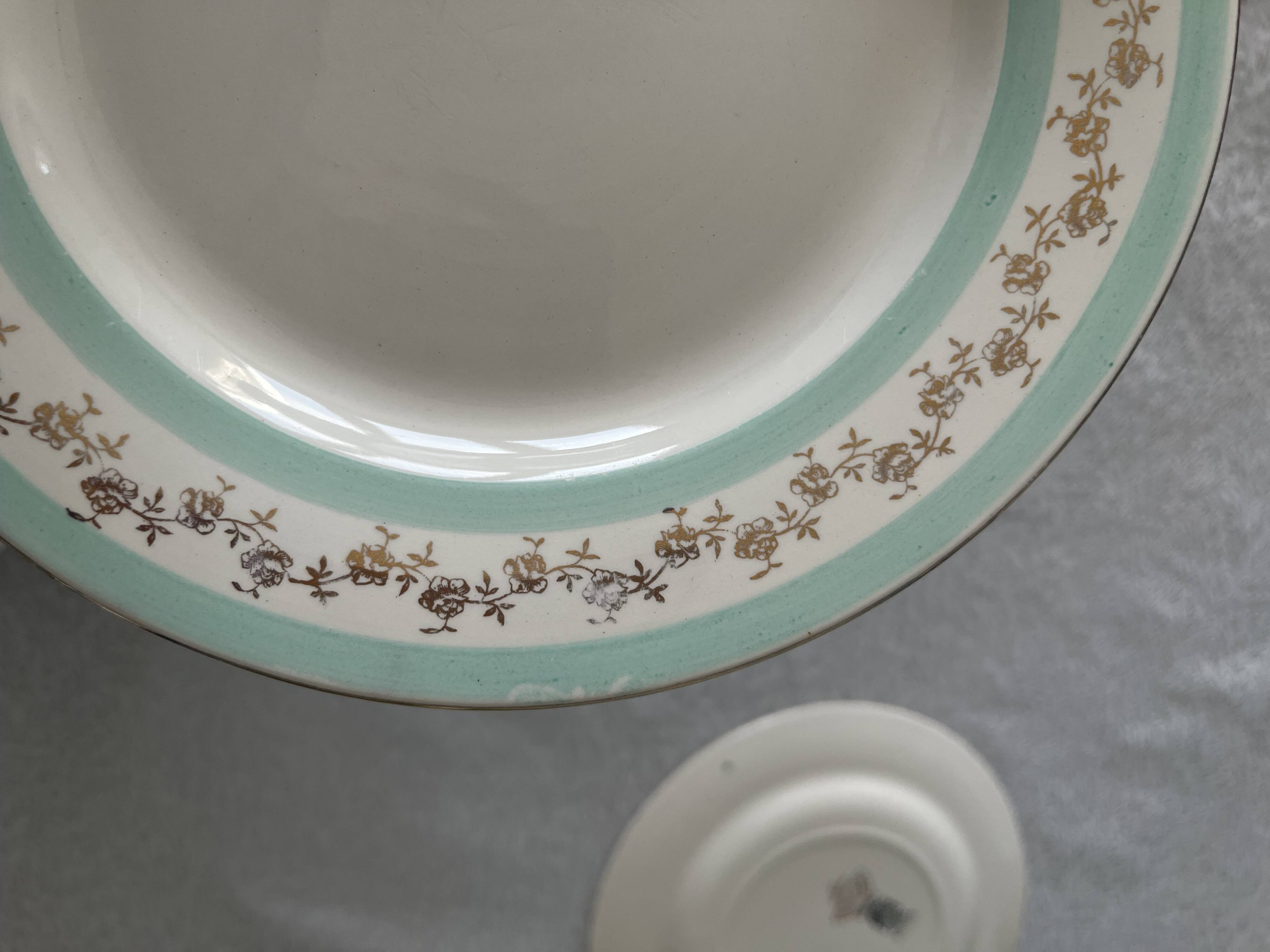 9 assiettes Digoin service Biarritz