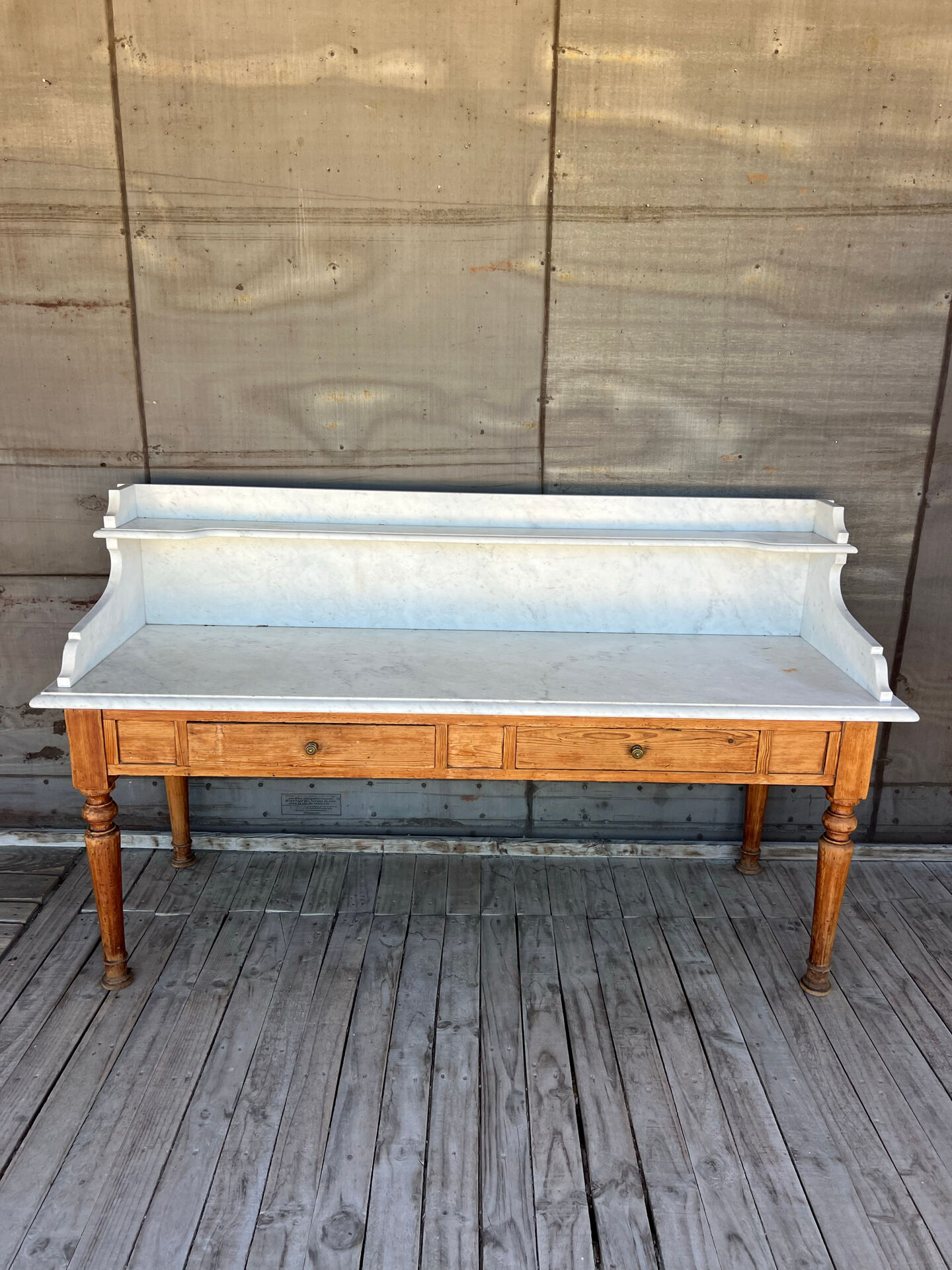 Large marble console