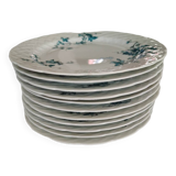 Set of 11 dessert plates. Bernardaud