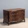 Antique baroque walnut commode, France, 18th century