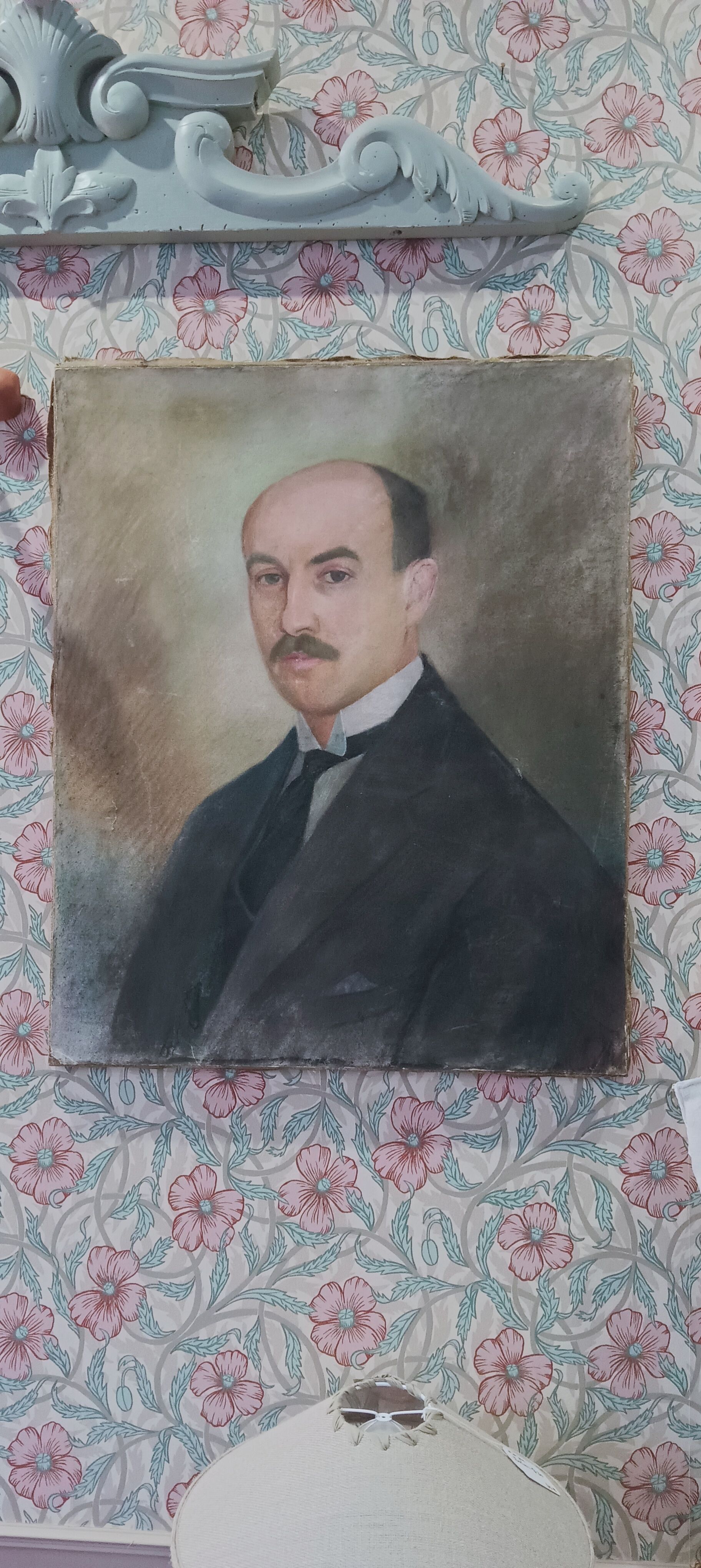 Pastel man portrait