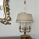 Exceptional empire style boiler lamp, swan, lucien gau - in excellent condition