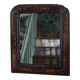 Antique Louis Philippe mirror in black and brown.