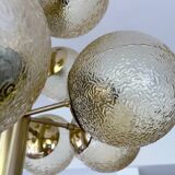 Large Vintage Bubble Glass Pendant Light