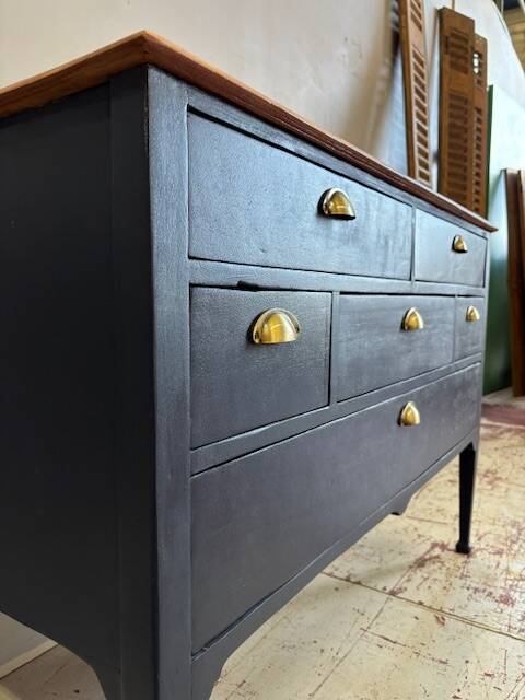 Art Nouveau style 6-drawer chest