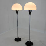 Pair of two floor lamps by Jaroslav Bejvl for Lidokov, 1960s