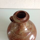 Vase ball soliflore in glazed sandstone / vintage years 60-70