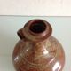 Vase boule soliflore en gres vernissé vintage années 60-70