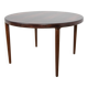 Mid-Century Round Rosewood Extendable Dining Table, Denmark, 1960s