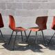 4 vintage Pagholz chairs tapered feet