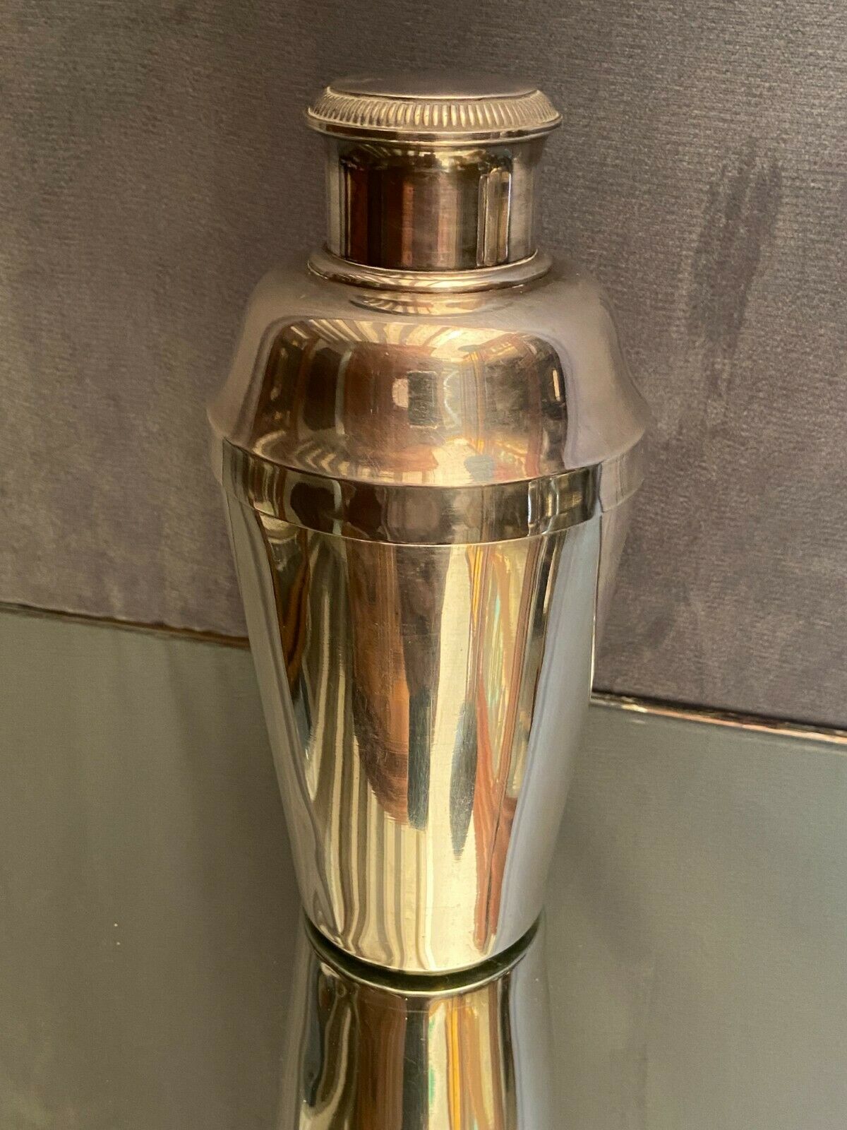 Silver metal shaker