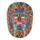 Colorful Mexican terracotta mask, 1970s