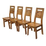 Vintage set of four dining room chairs Finnish Design Laukaan Puu