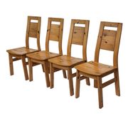 Vintage set of four dining room chairs Finnish Design Laukaan Puu