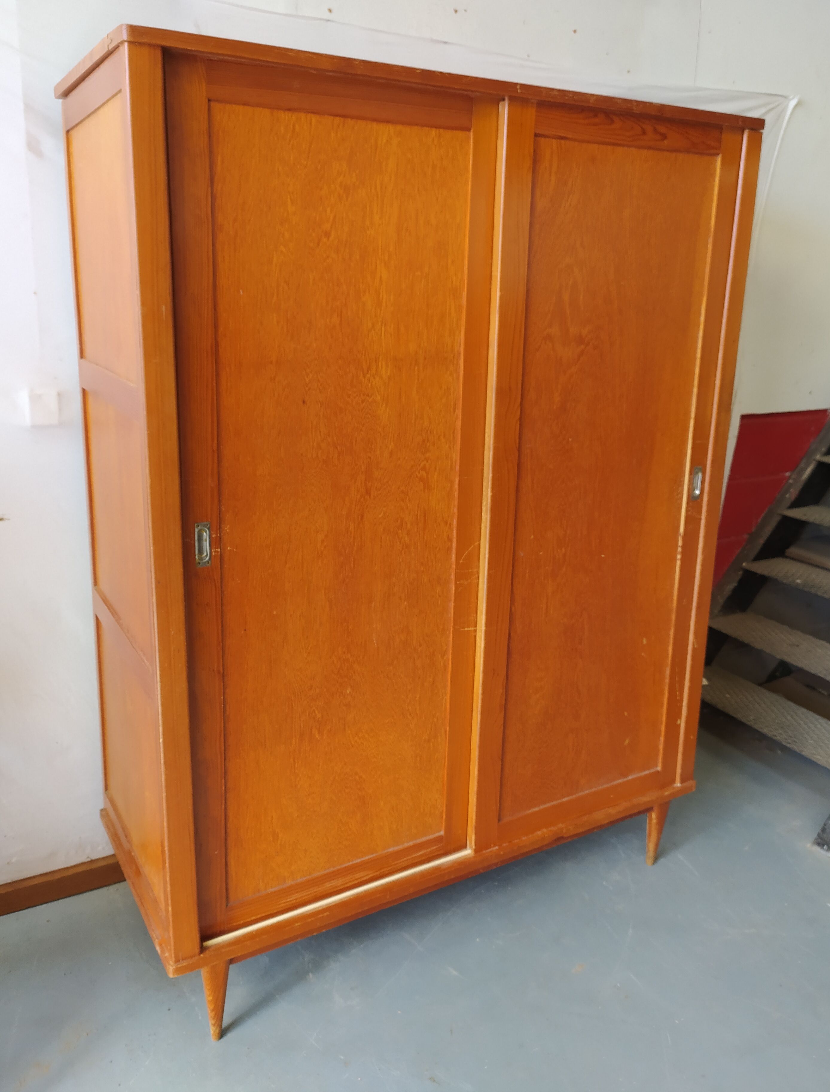 Vintage cabinet sliding doors