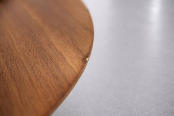 Vintage Mid-Century Scandinavian Modern Round Trippo Table