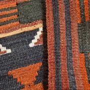 5x11 Multicolor Geometric Style Kilim Rug, Hanmade Wool Area Rug, 162x342Cm