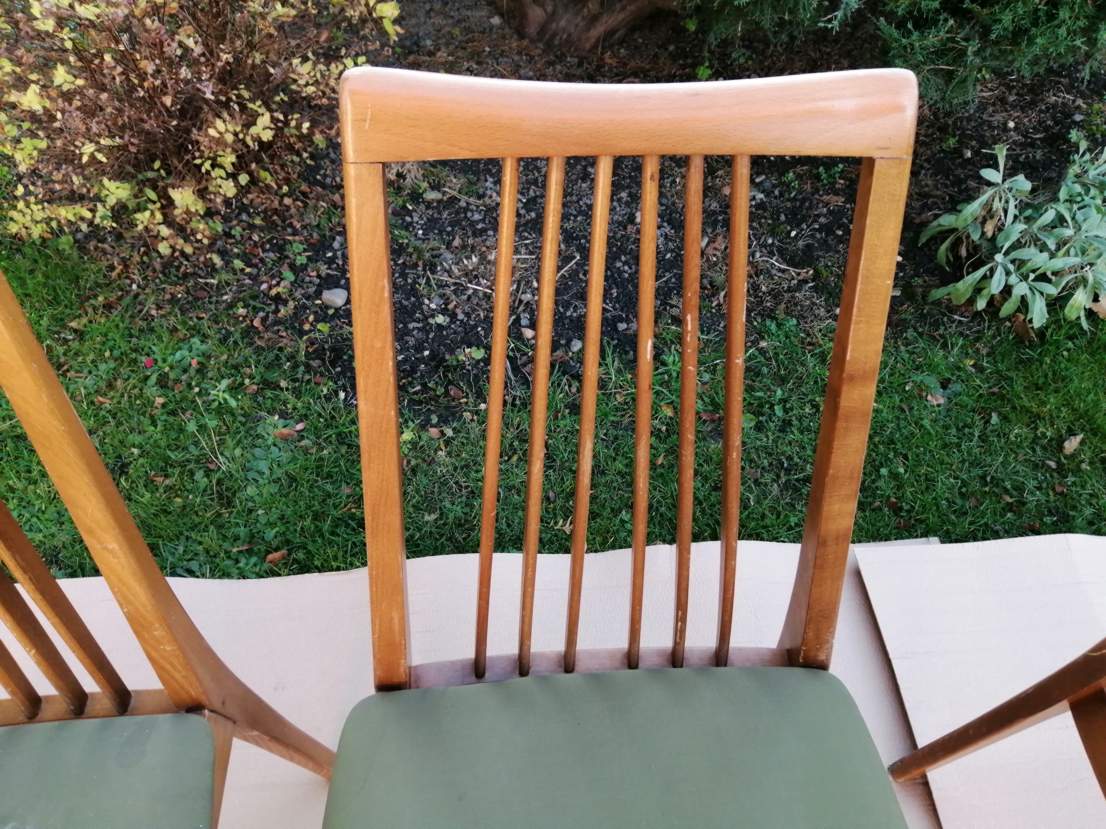 Set of four Scandinavian style chairs
