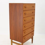 1960s Poul Volther Teak Chest of Drawers by Munch Slagelse Mobler, Denmark