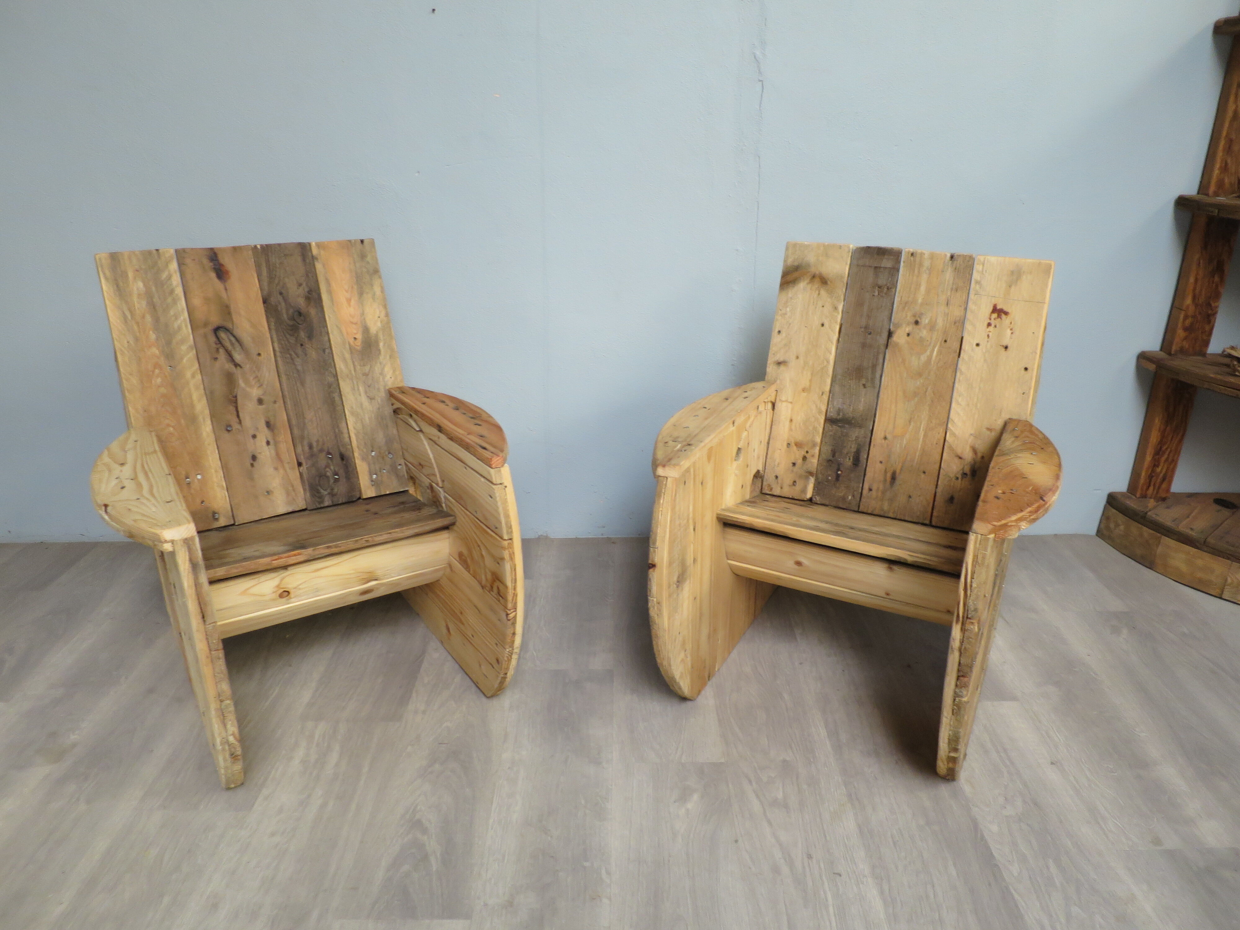 Pair of original touret armchairs