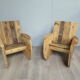 Paire de fauteuils touret original