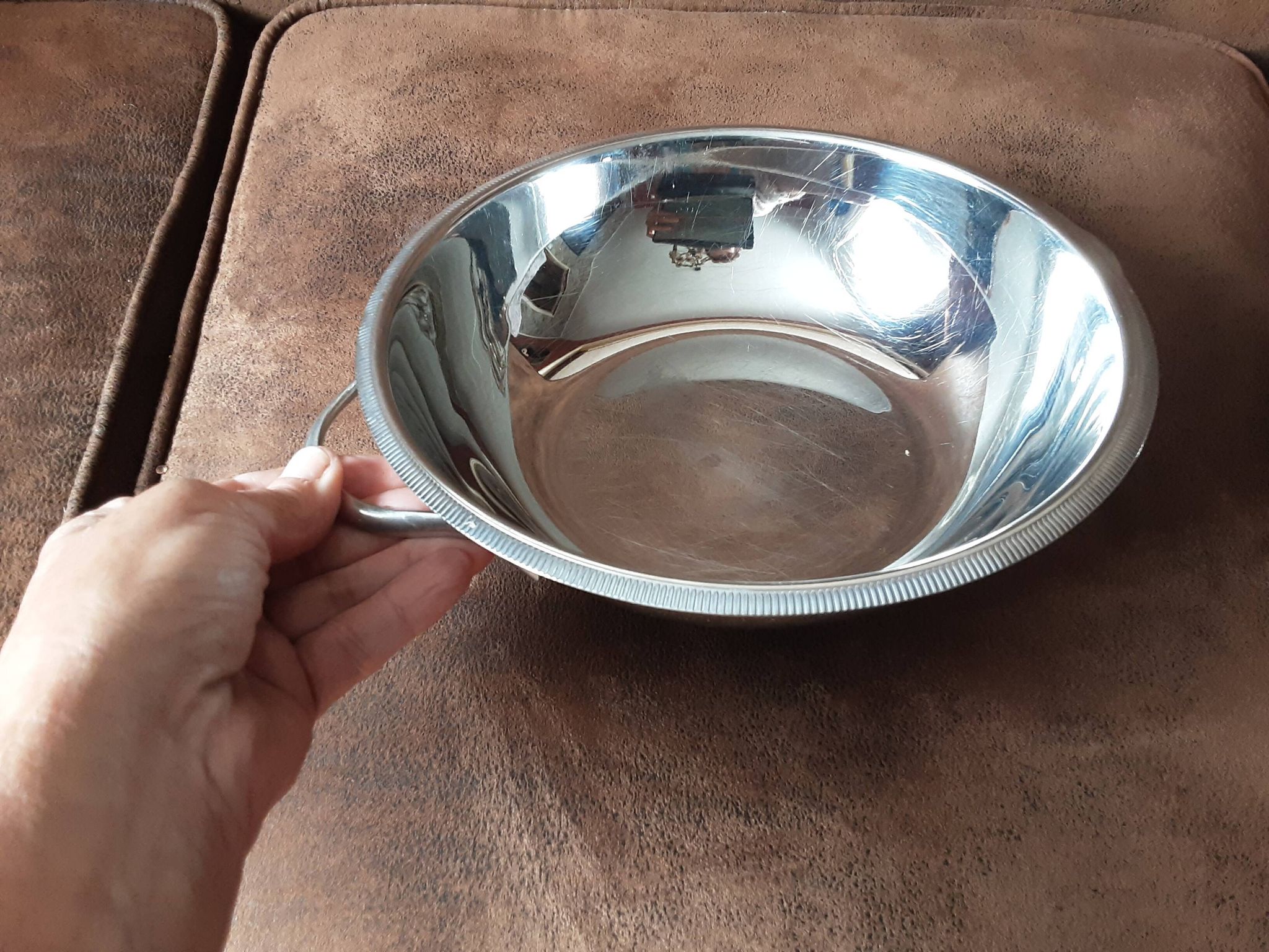 Lot de 2 saladiers  inox