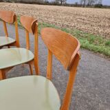 Set of 5 vintage Scandinavian style chairs