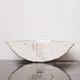 Organic silvered ceramic wall light, France, 1970-1980
