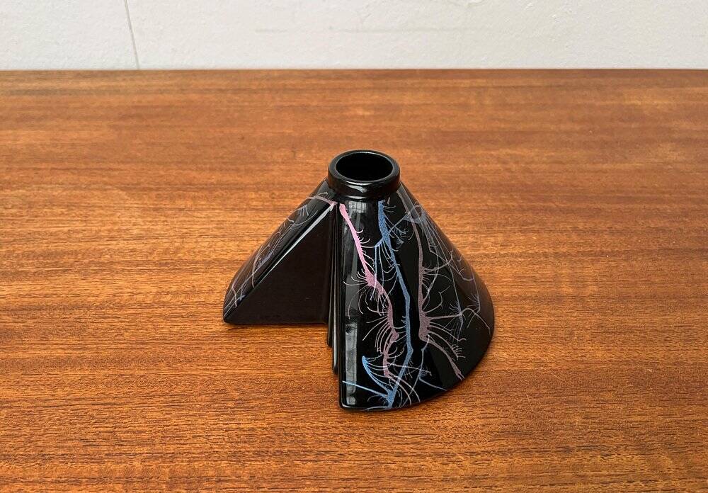 Postmodern West German pottery vase by Steuler, 1980s.