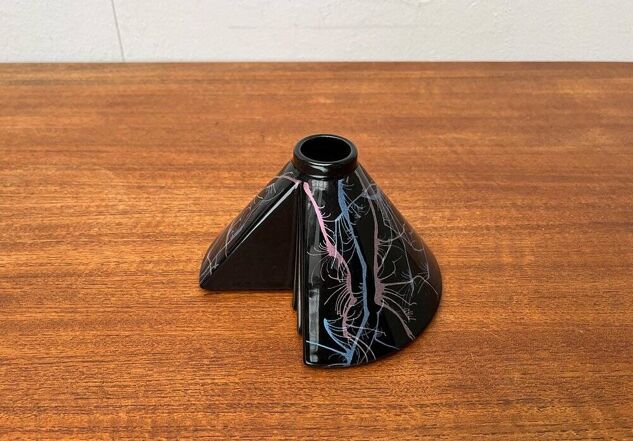 Postmodern West German pottery vase by Steuler, 1980s.