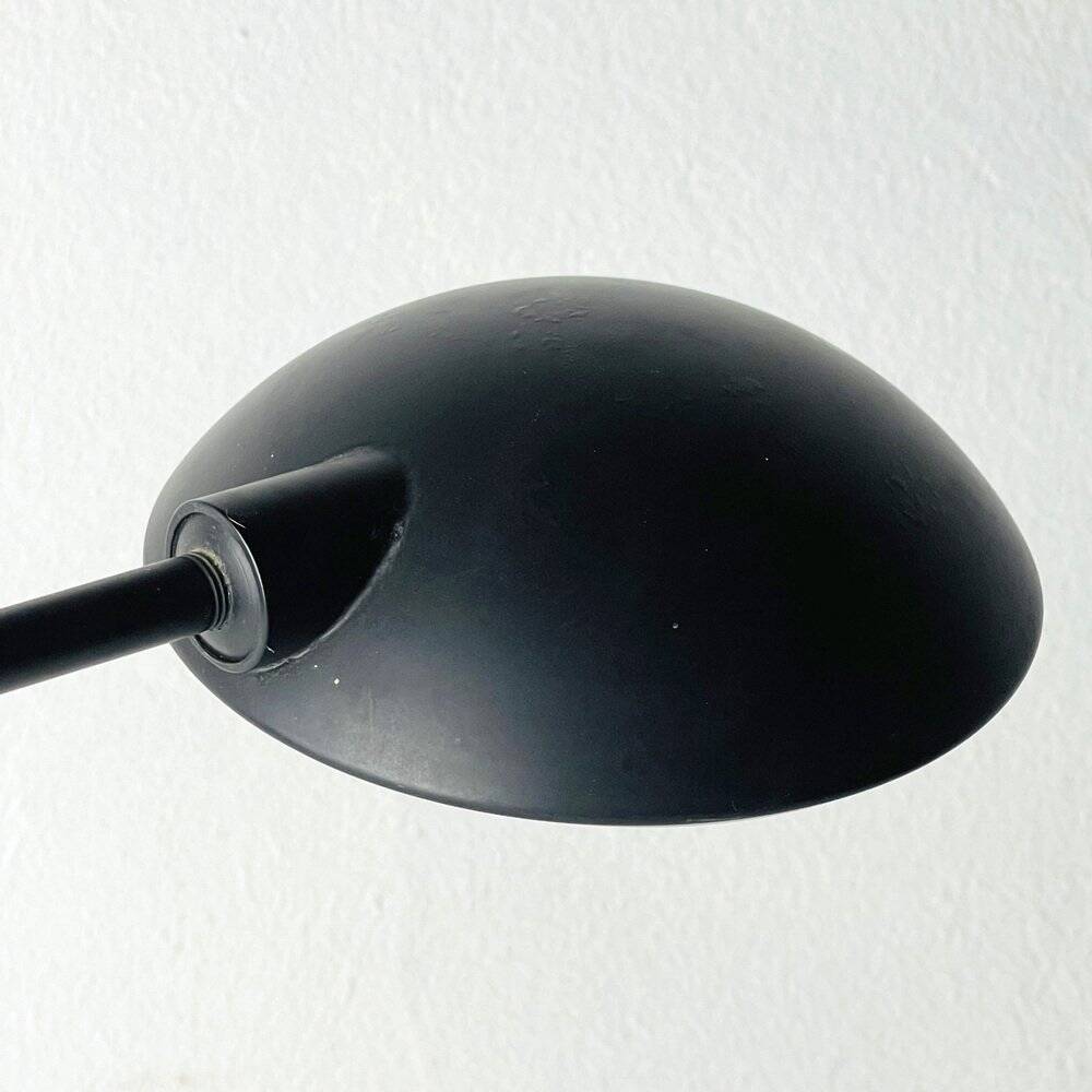 Black Italian desk lamp by C. Zaffaroni Turate, 1980s.