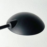 Black Italian desk lamp by C. Zaffaroni Turate, 1980s.